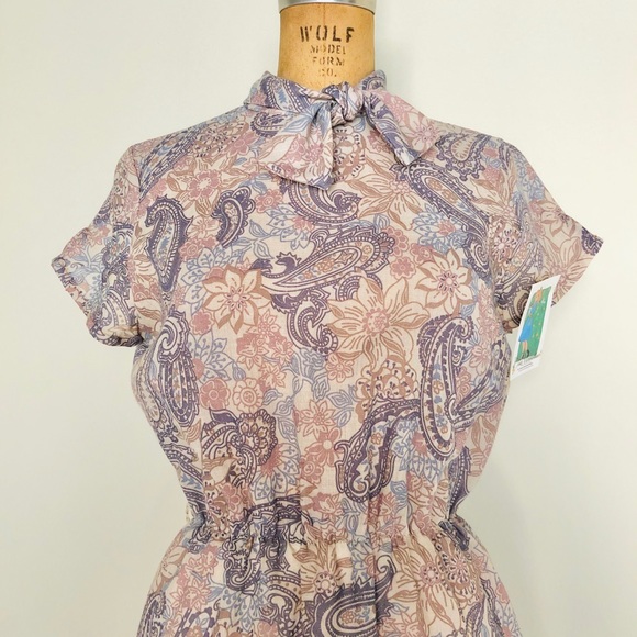 Bleeker Street Vintage Paisley Dress - Picture 1 of 6